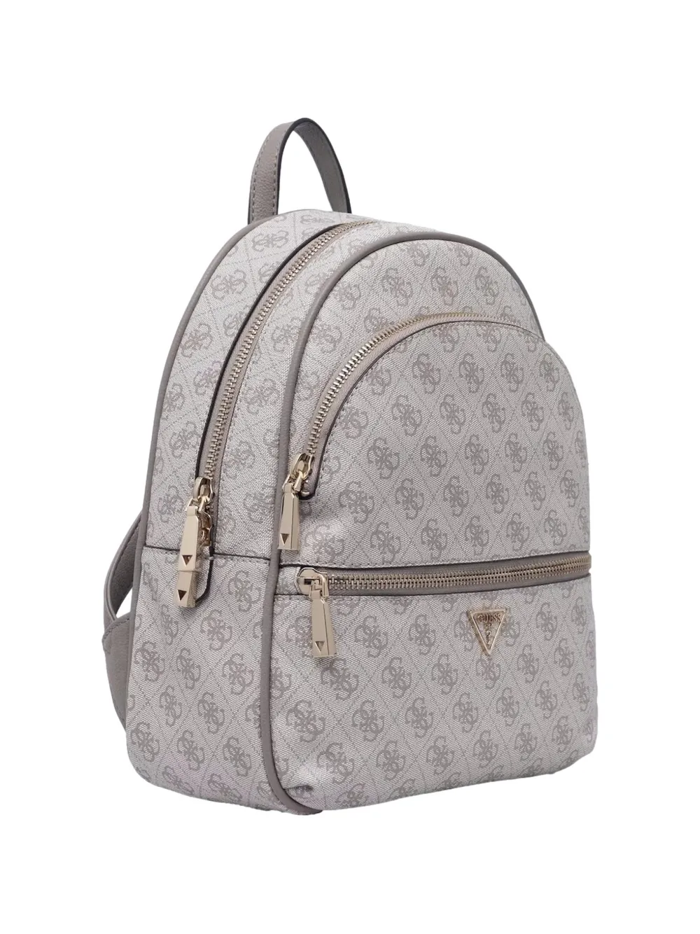 Guess Usa Pattern Zip Backpack In Gray
