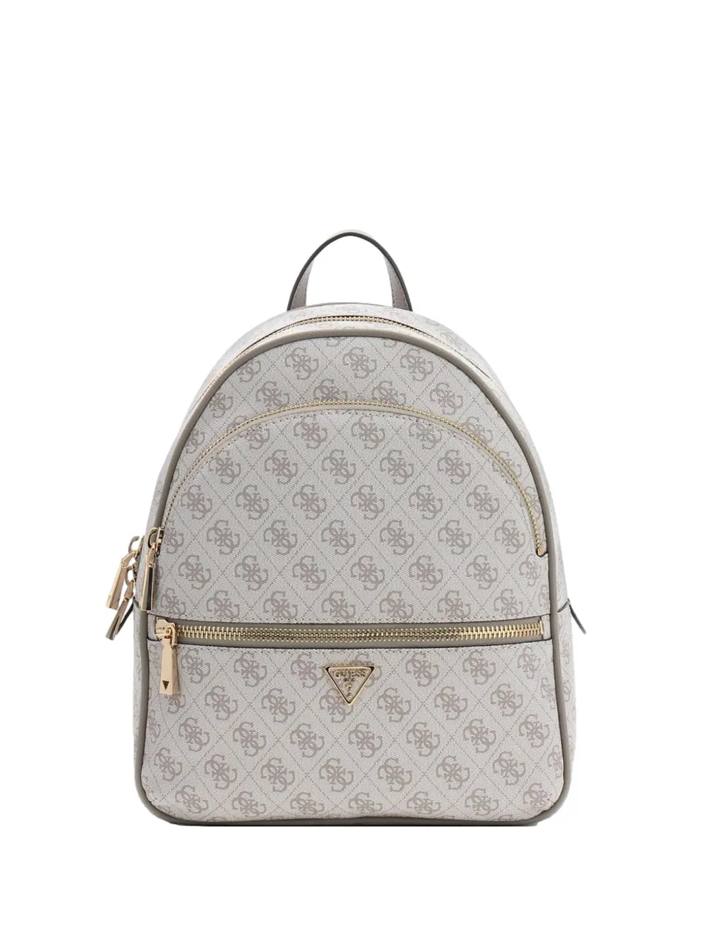 Guess Usa Pattern Zip Backpack In Gray