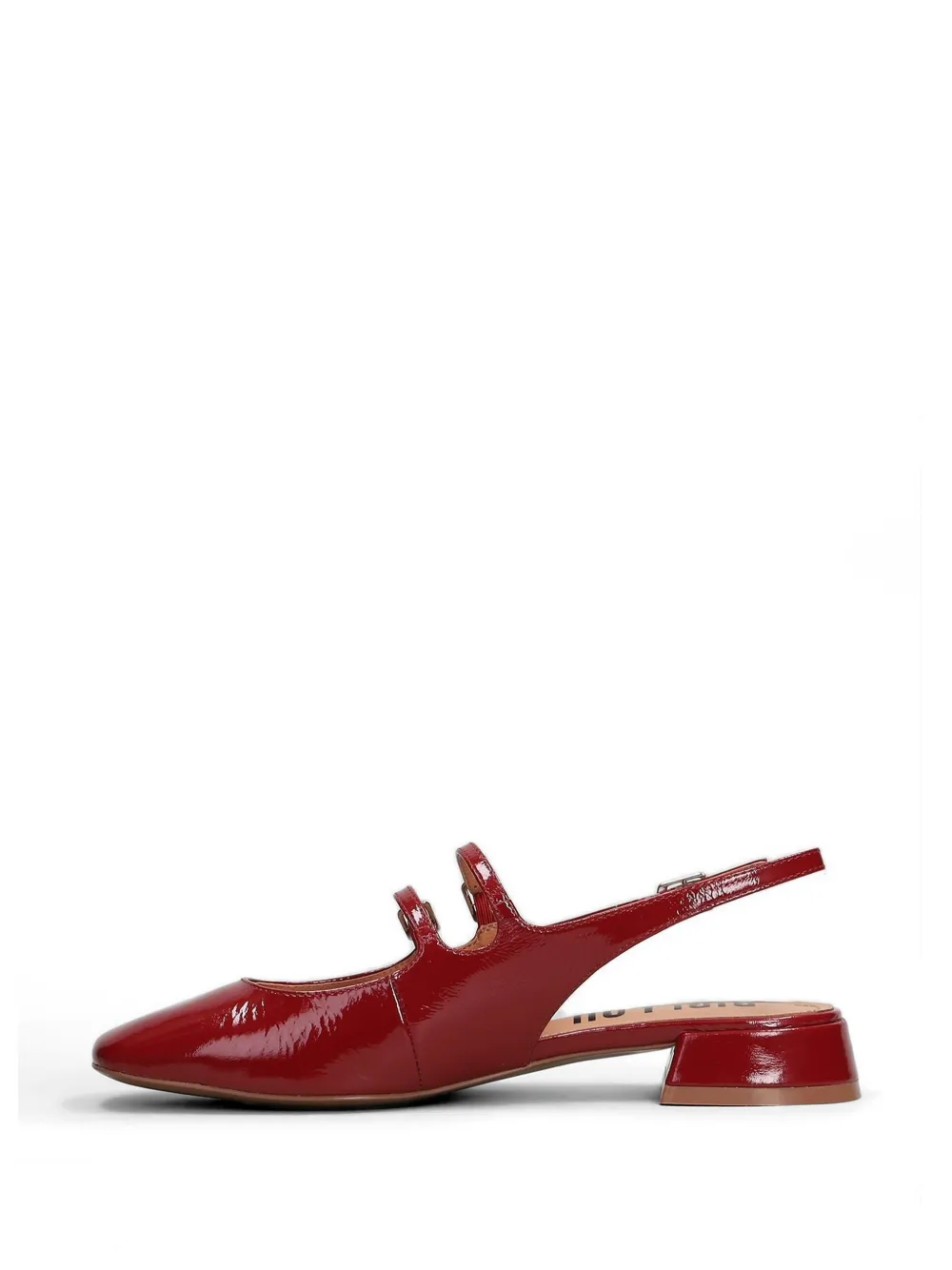 Bibi Lou patent-finish slingback flat pumps Rood