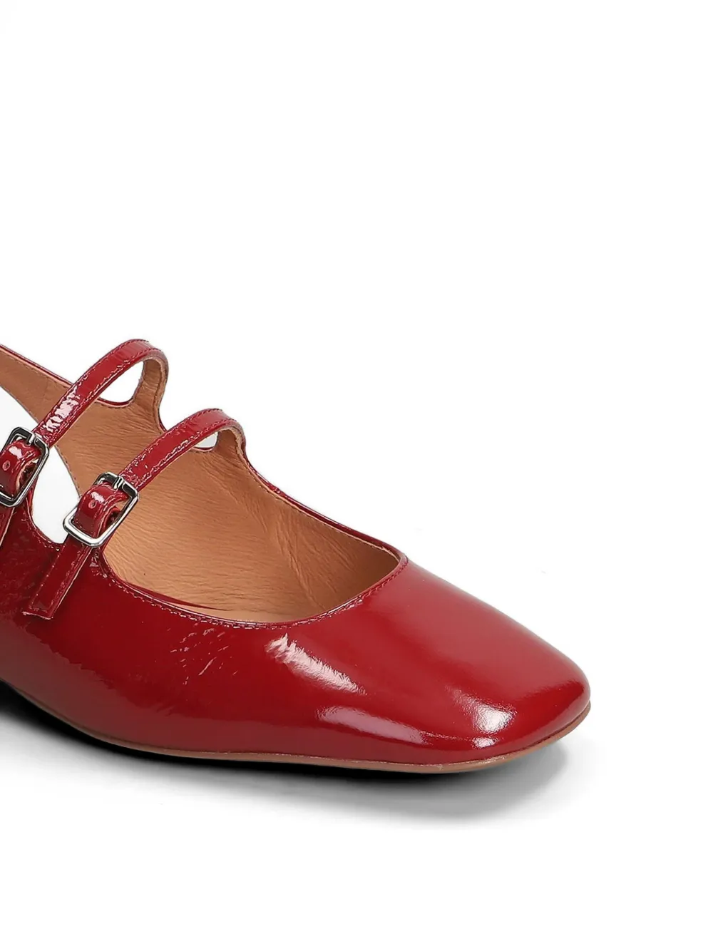 Bibi Lou patent-finish slingback flat pumps Rood