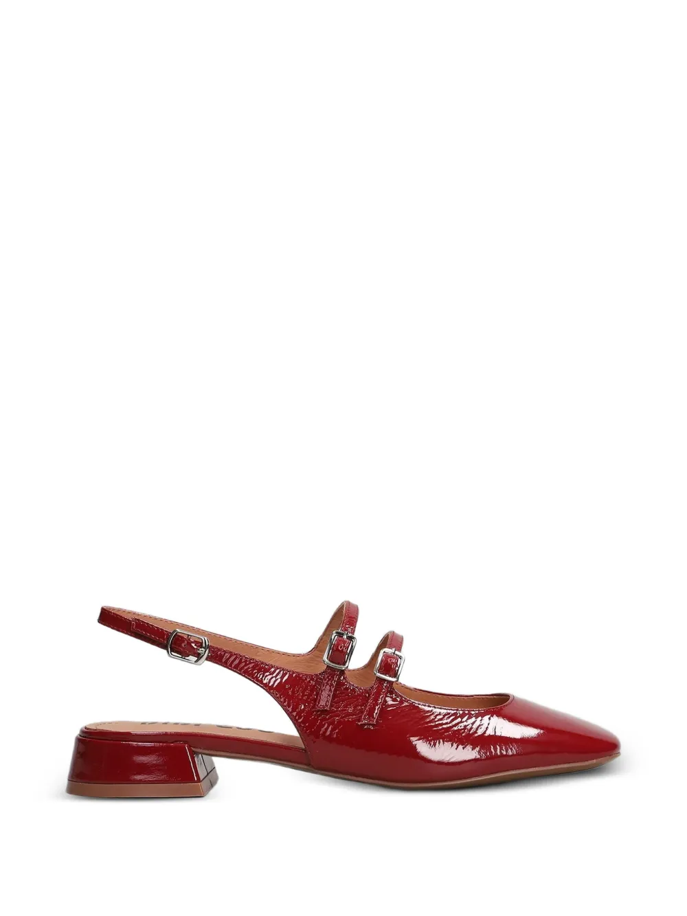 Bibi Lou patent-finish slingback flat pumps Rood