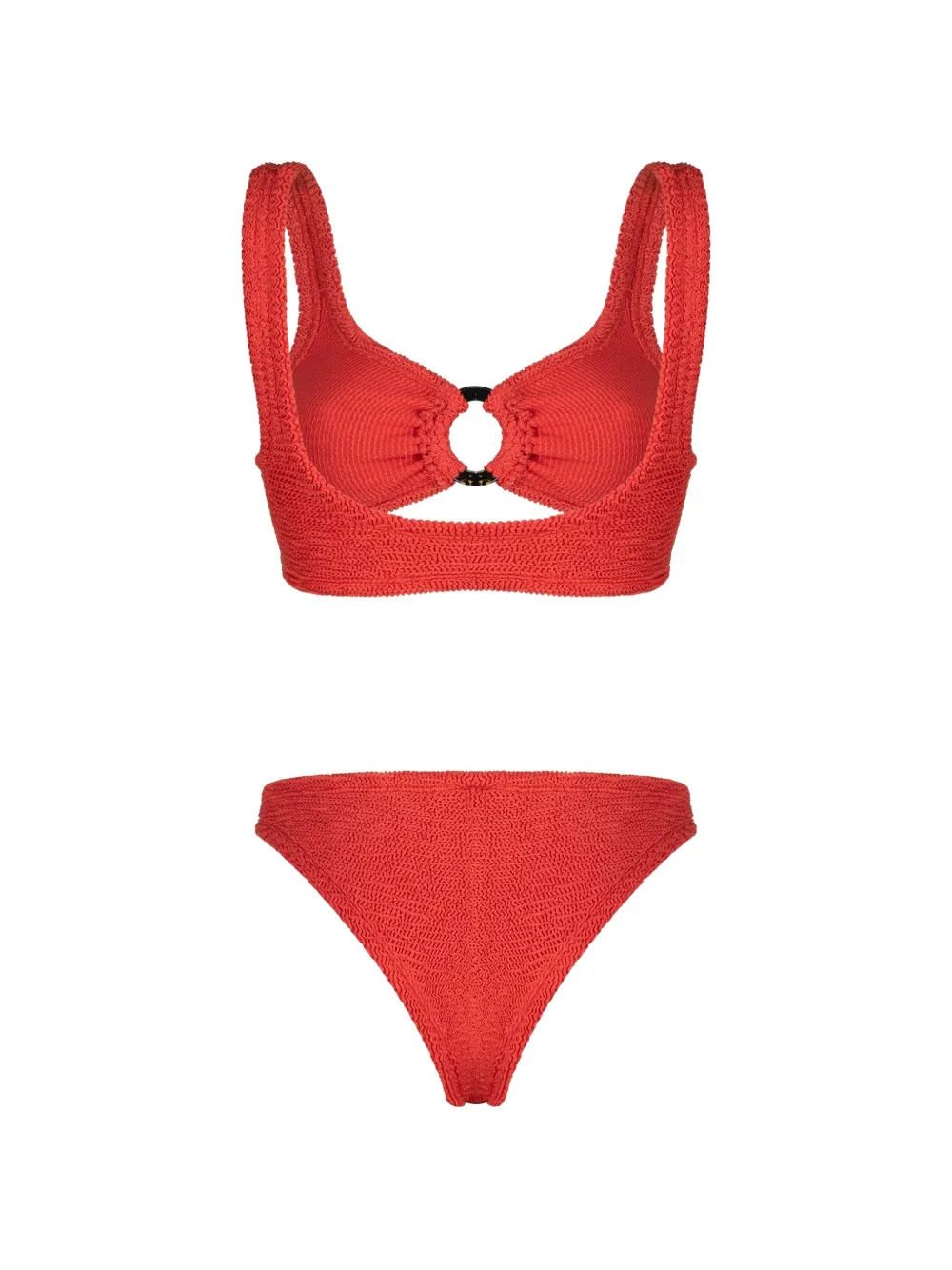 PARAMIDONNA Irina bikini met ringdetail en textuur Rood
