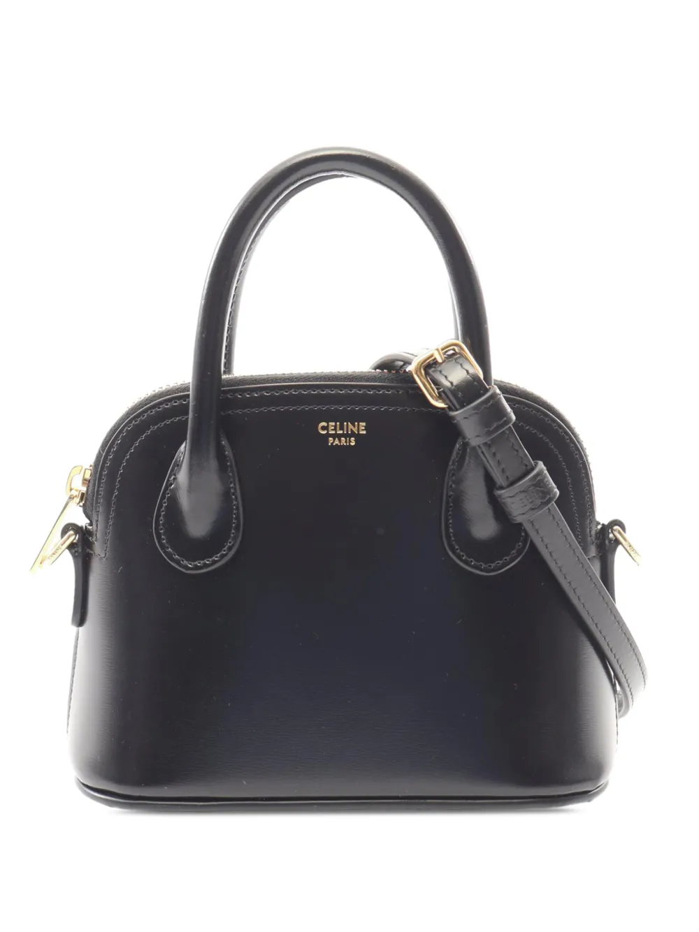 Celine Pre-Owned 2010-2026 Mini Shiny Calfskin Honorine Satchel handbag - Nero