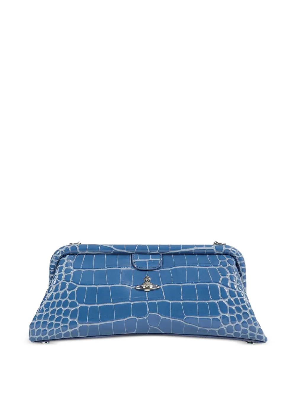 Vivienne Westwood Jane croc-effect shoulder bag - Blau