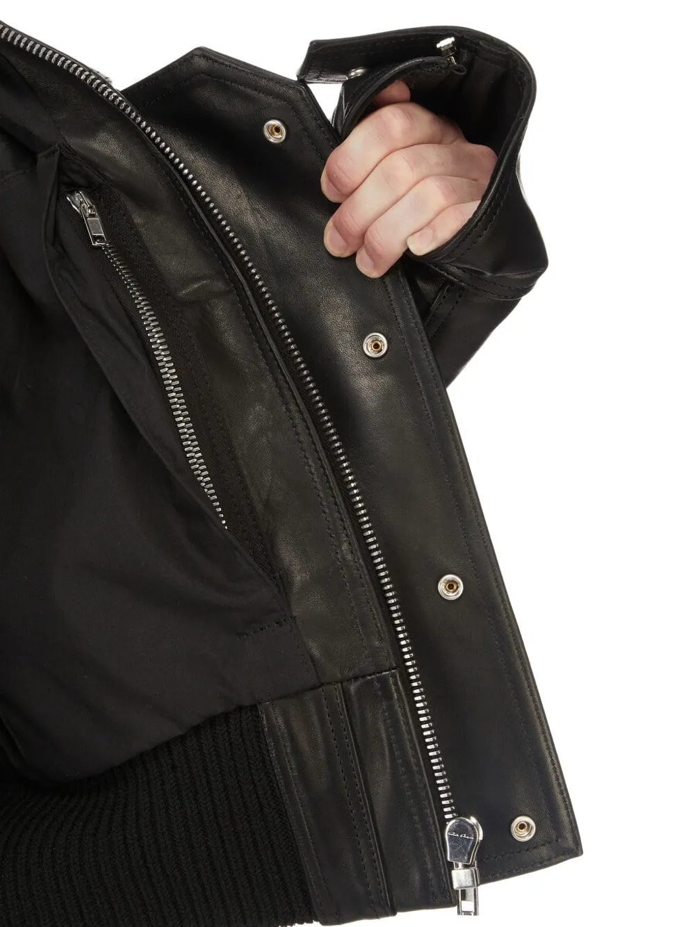 Rick Owens Temple Rev JKT In Hybrid Horse | Black | FARFETCH
