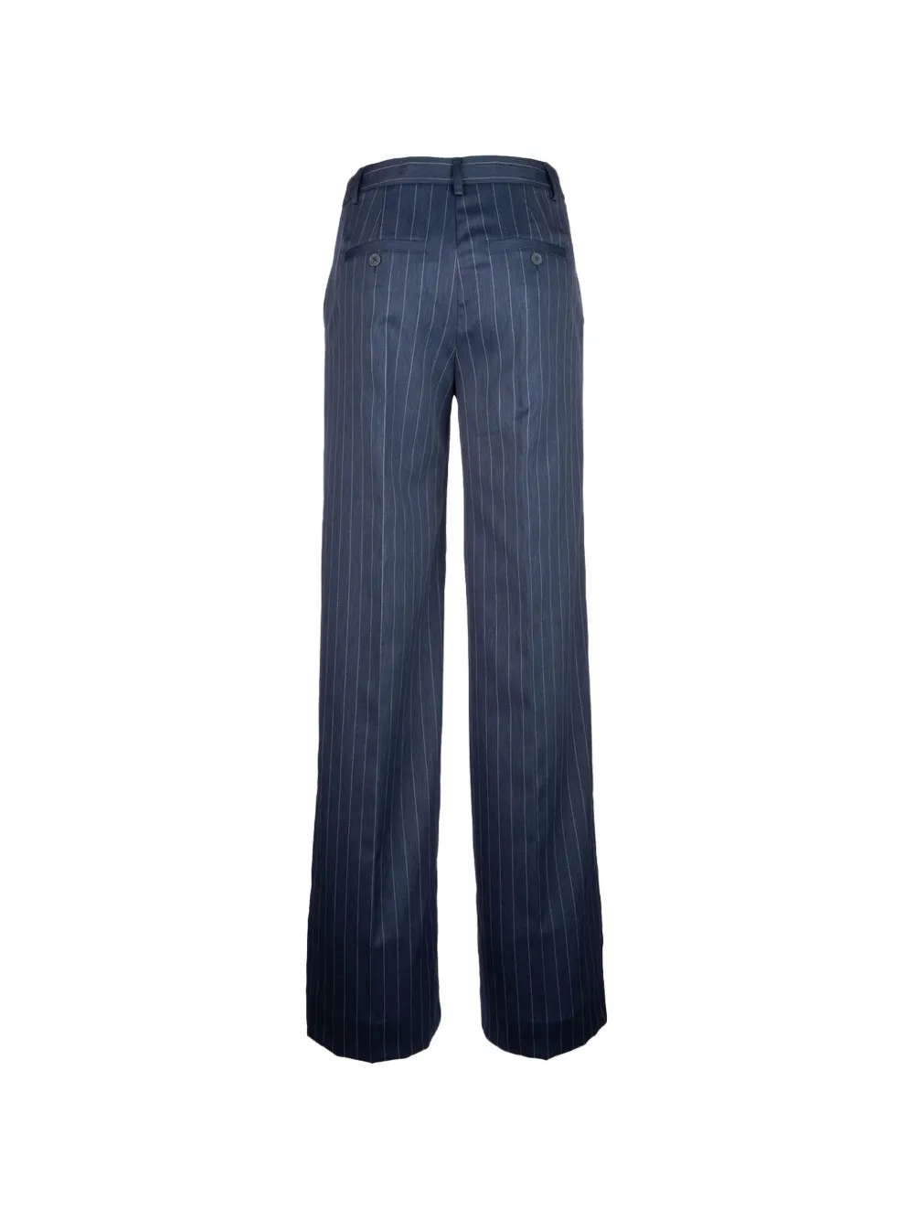  Post Scriptum Pantalones De Vestir A Rayas Diplomáticas - Azul 