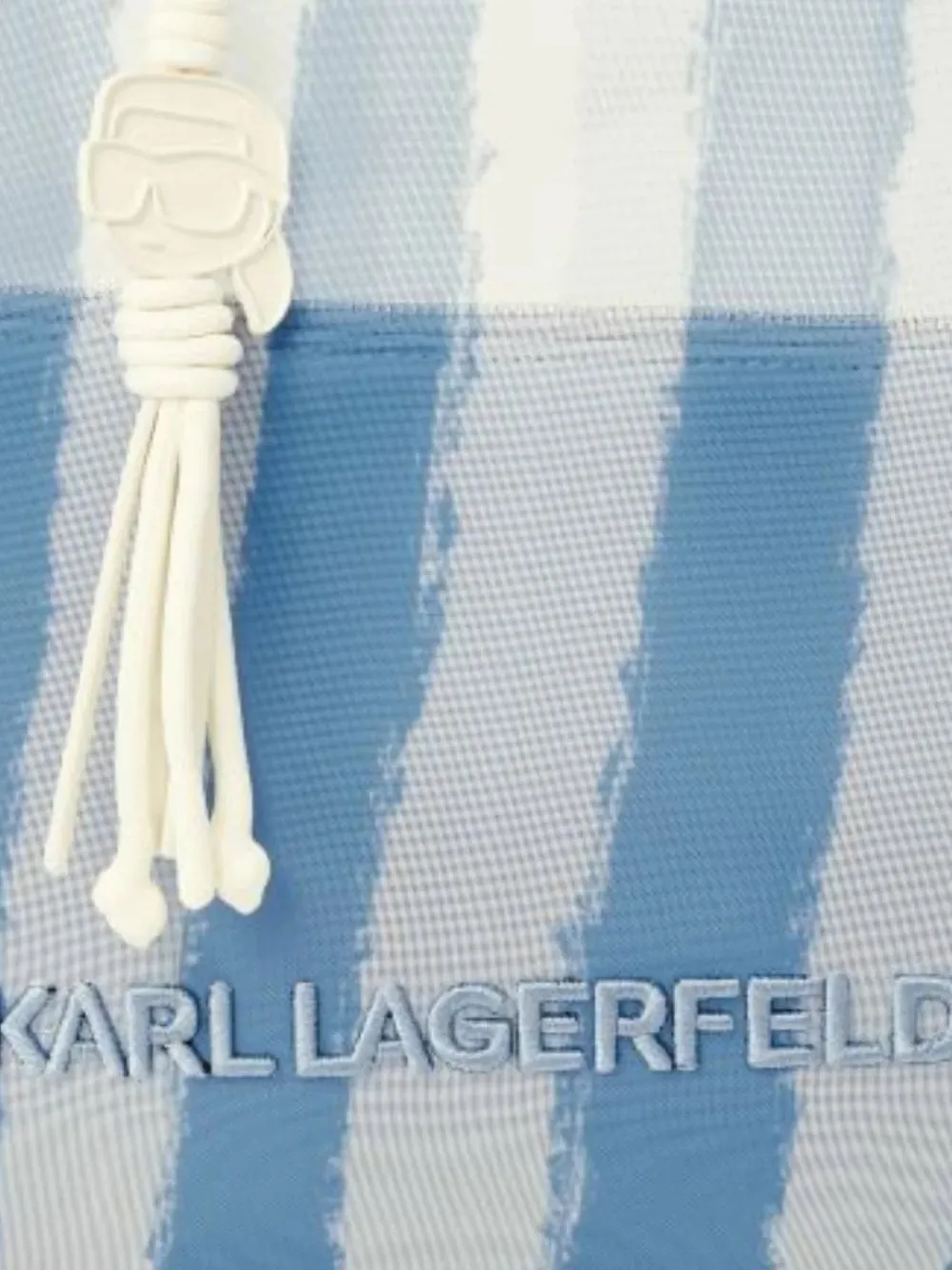 Karl Lagerfeld Ikon mesh shopper Blauw