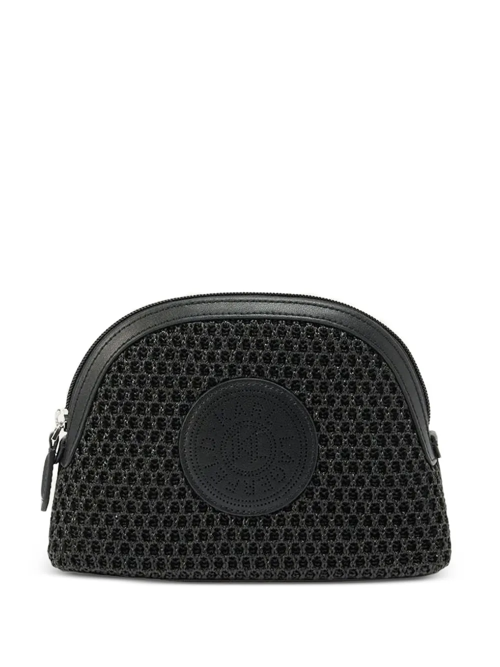 Karl Lagerfeld K/Circle mesh vanity case - Schwarz