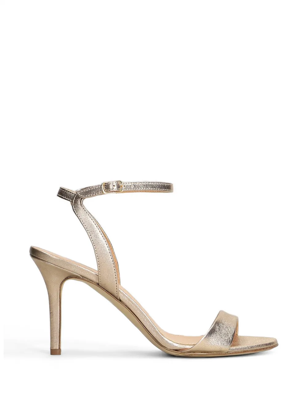 The Seller metallic-effect buckle-fastening sandals Goud