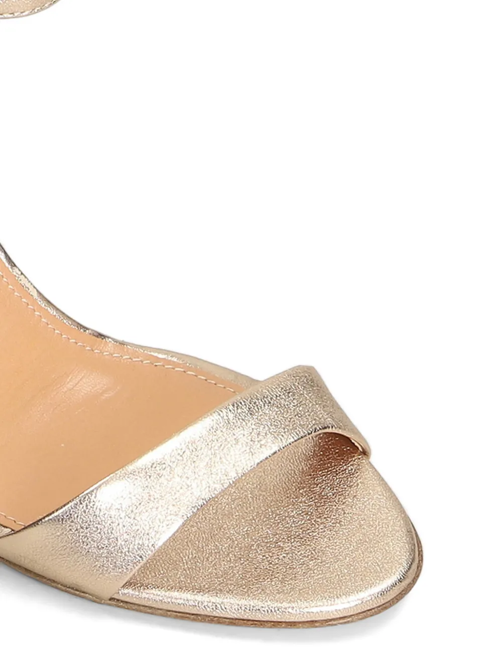 The Seller metallic-effect buckle-fastening sandals Goud