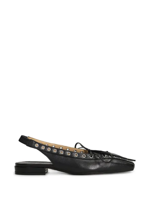 ALCHIMIA eyelet-embellished lace-up ballet flats