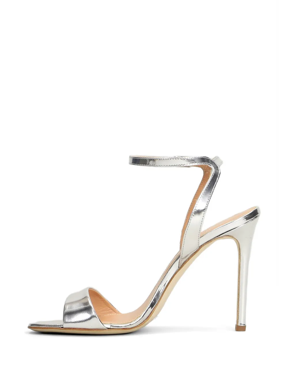 The Seller metallic ankle-strap sandals Zilver