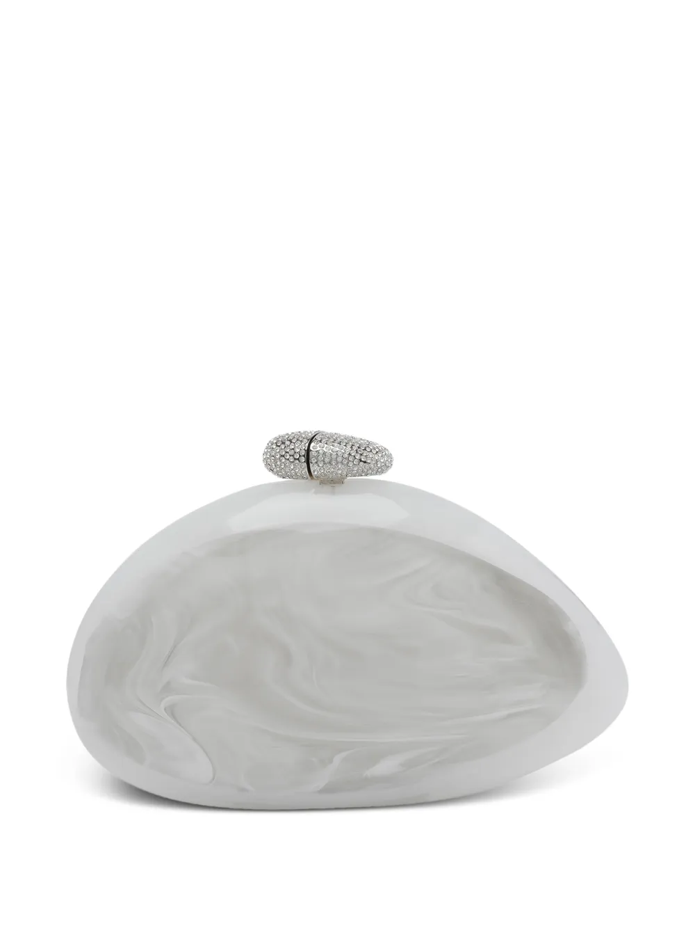 Benedetta Bruzziches Artemisia clutch met marmer-effect Wit