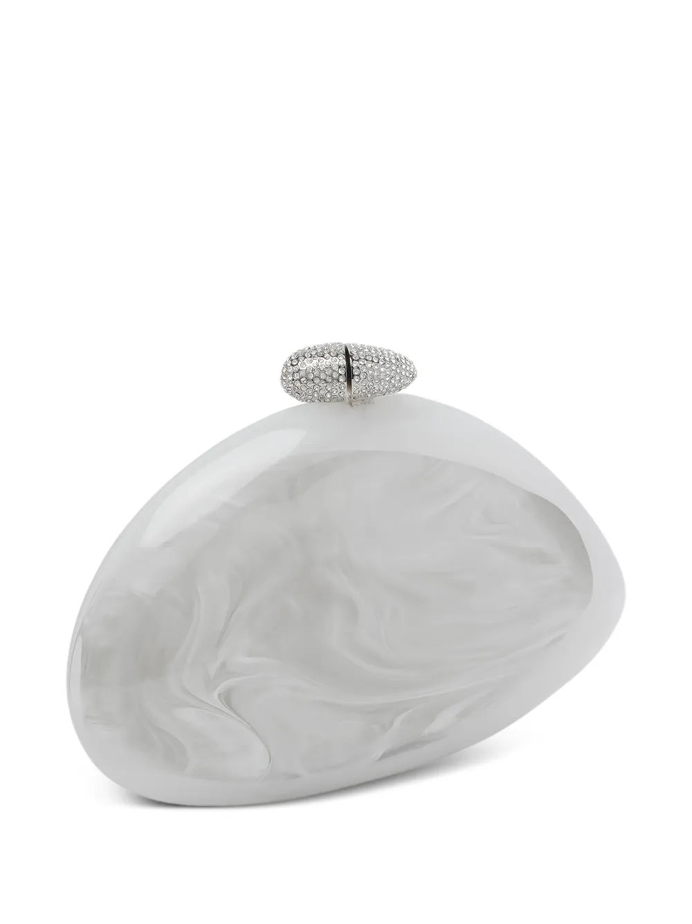 Benedetta Bruzziches Artemisia clutch met marmer-effect Wit