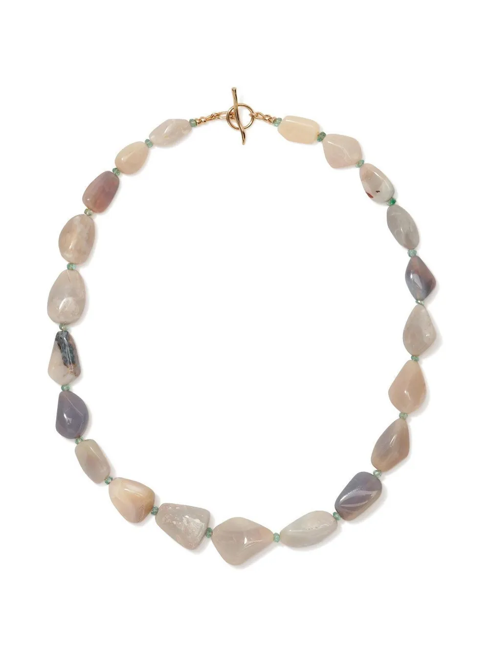 Lizzie Fortunato Australian-opal beaded necklace - Gold