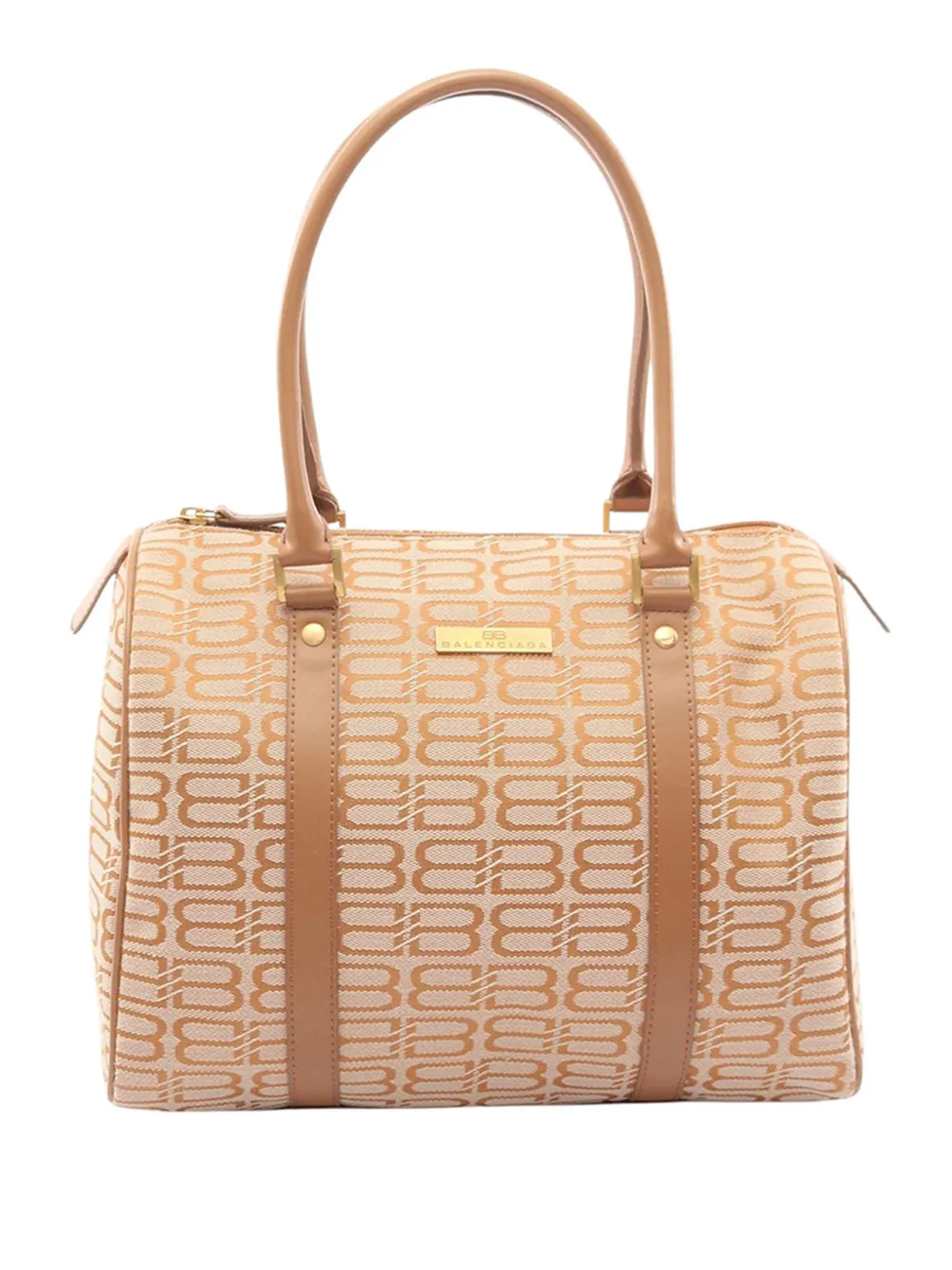 Balenciaga Pre-Owned 2010-2026 BB Logo boston bag - Toni neutri