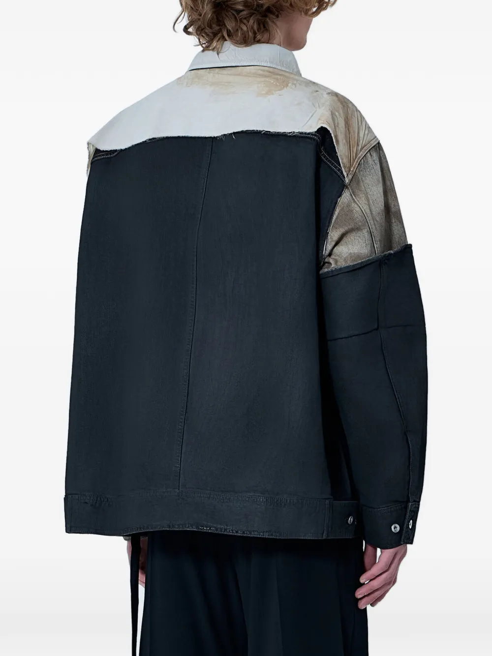 Rick Owens DRKSHDW Shirtjack met lange mouwen en knopen Zwart