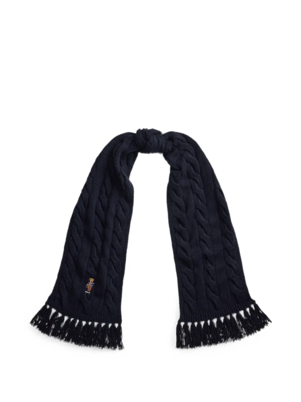 Polo Ralph Lauren Fijngebreide sjaal Blauw