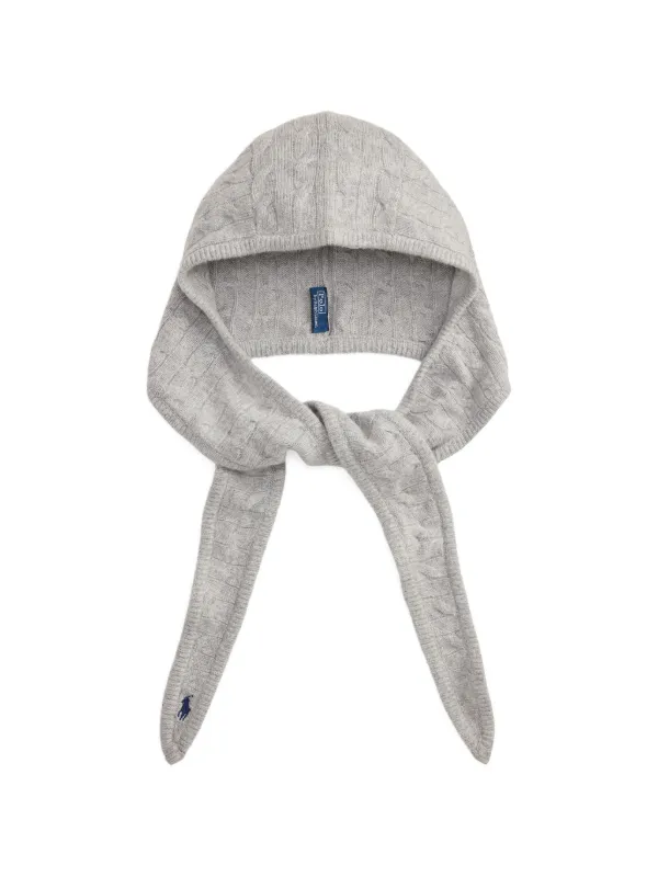 Polo Ralph Lauren Cable-knit Pony-motif Snood in Grey