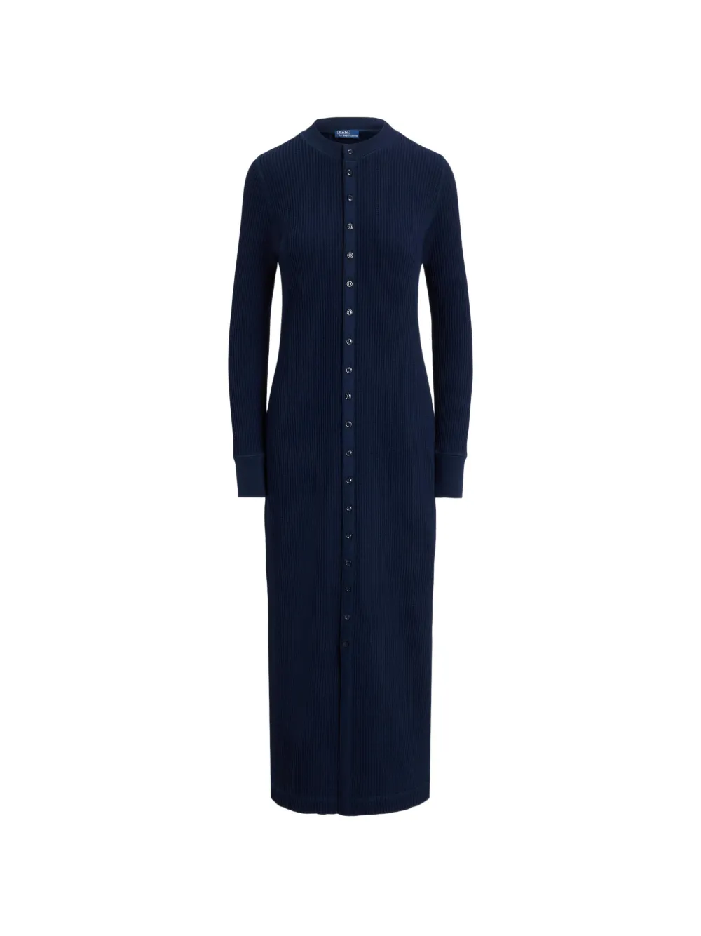 Polo Ralph Lauren Minikleid in Waffelstrick - Blau