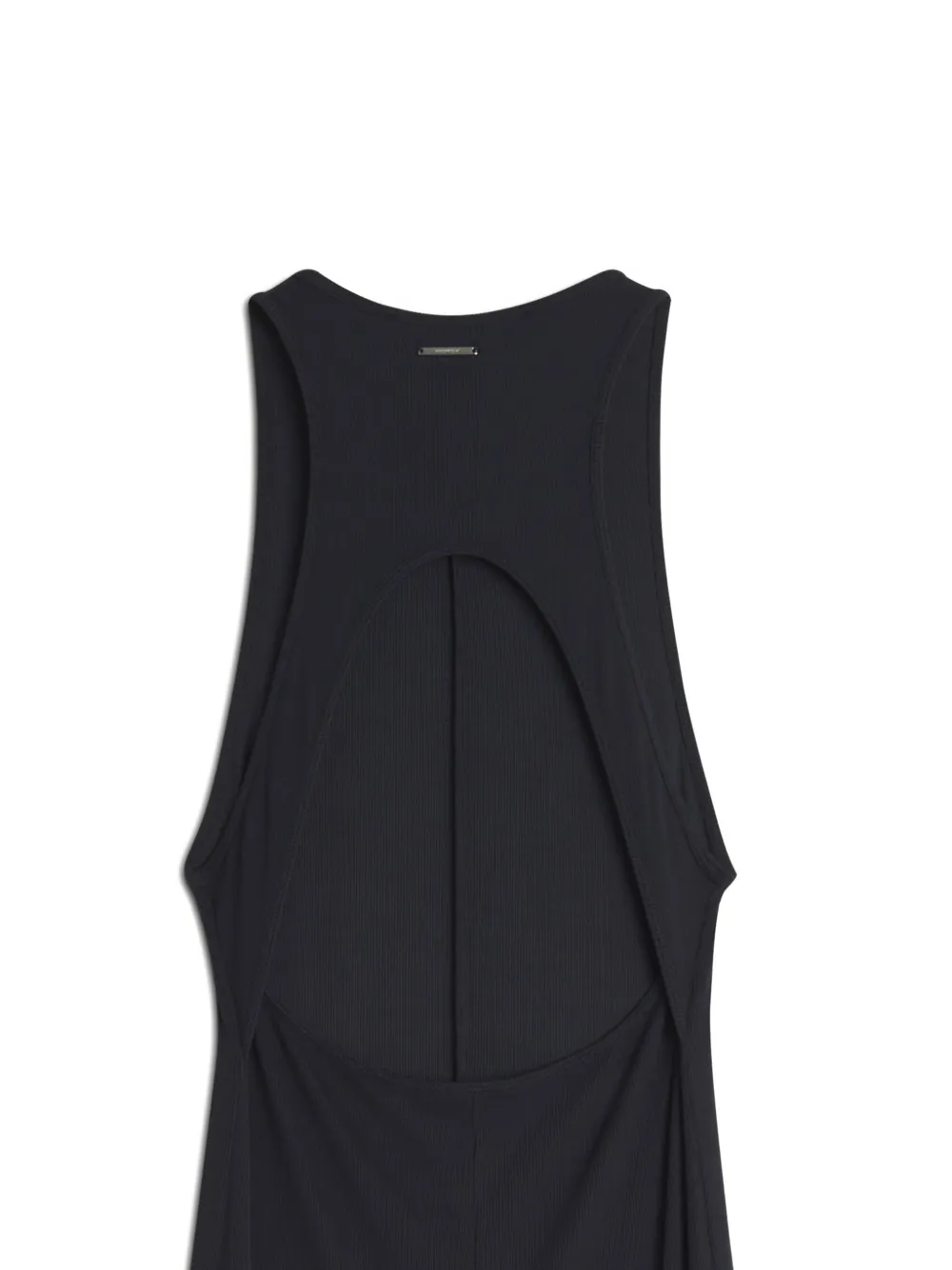 Maison Kitsuné Geribbelde jurk Zwart