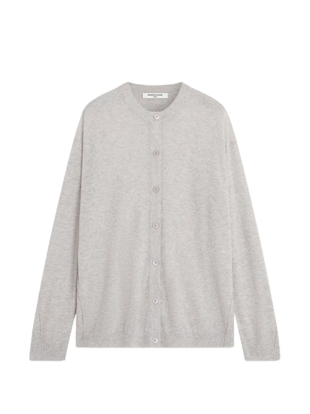 Maison Kitsuné sheer button-up cardigan - Grigio