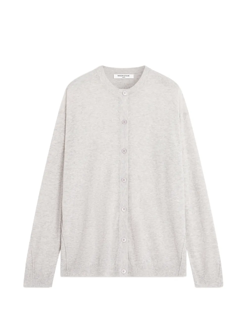 Maison Kitsuné sheer button-up cardigan - Grigio