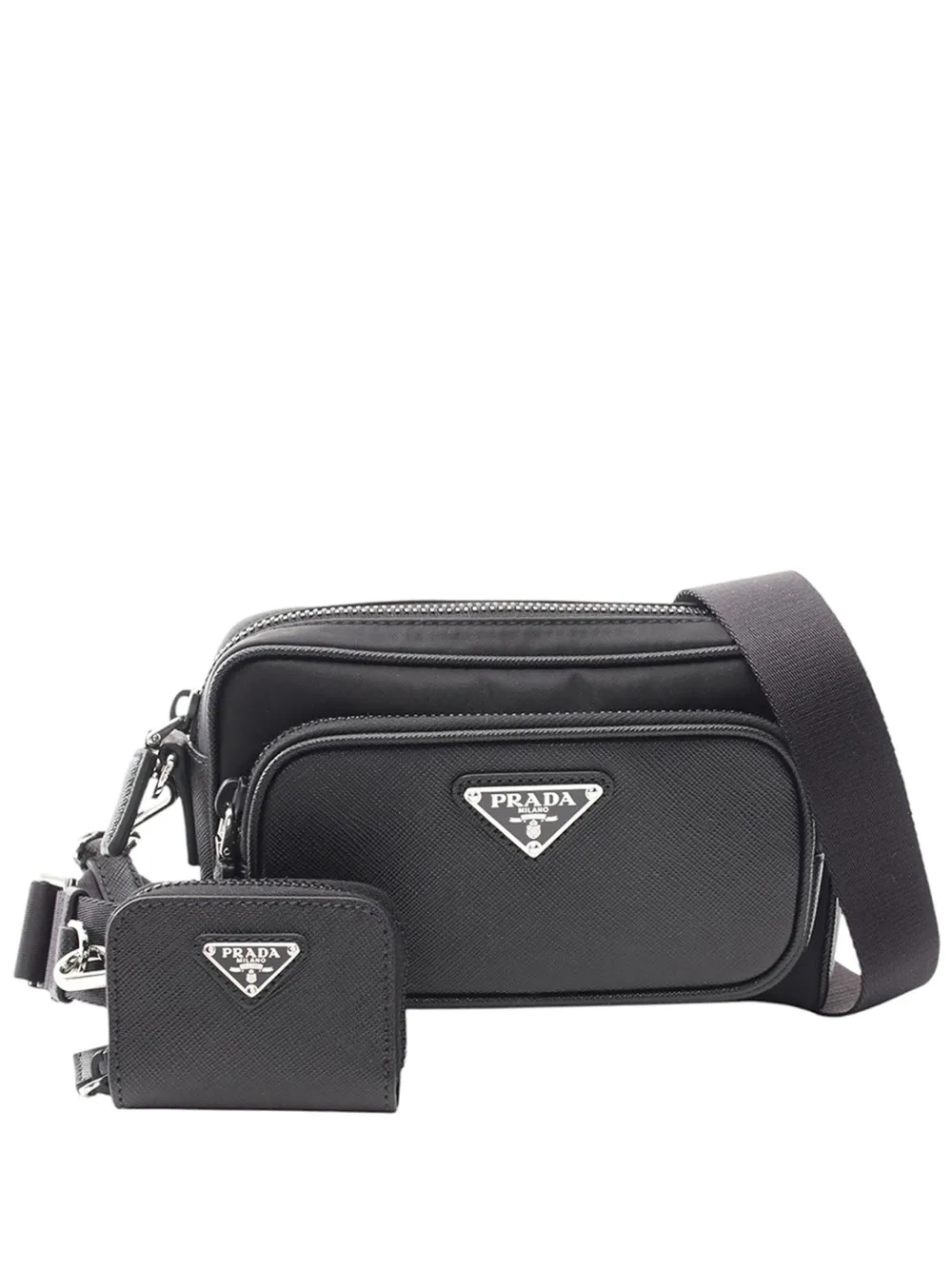 Prada Pre-Owned 2013-2026 Tessuto crossbody bag - Nero