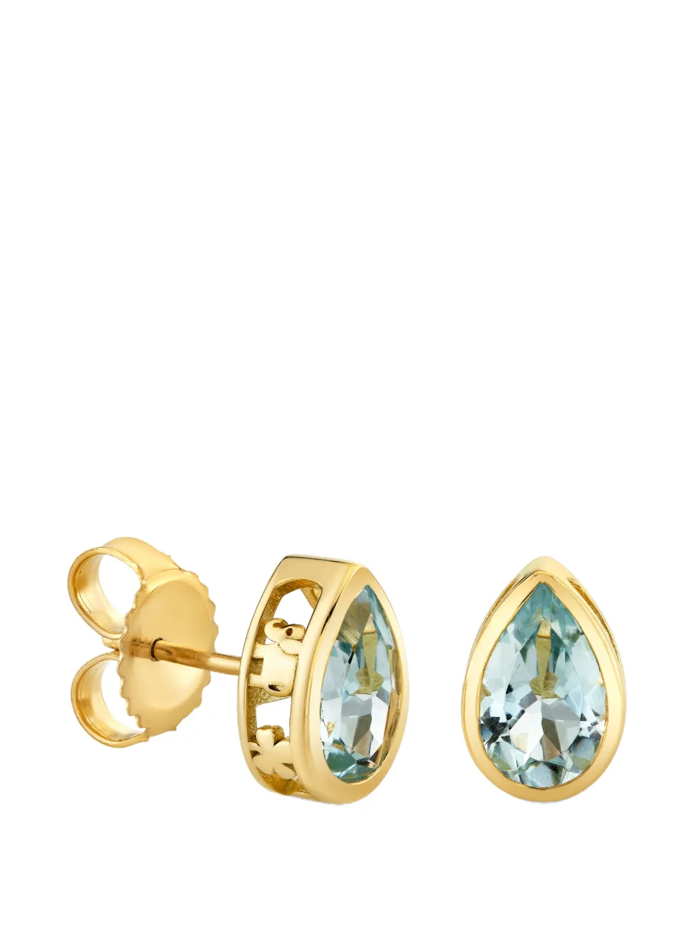 Sydney Evan aquamarine stud earrings - Oro