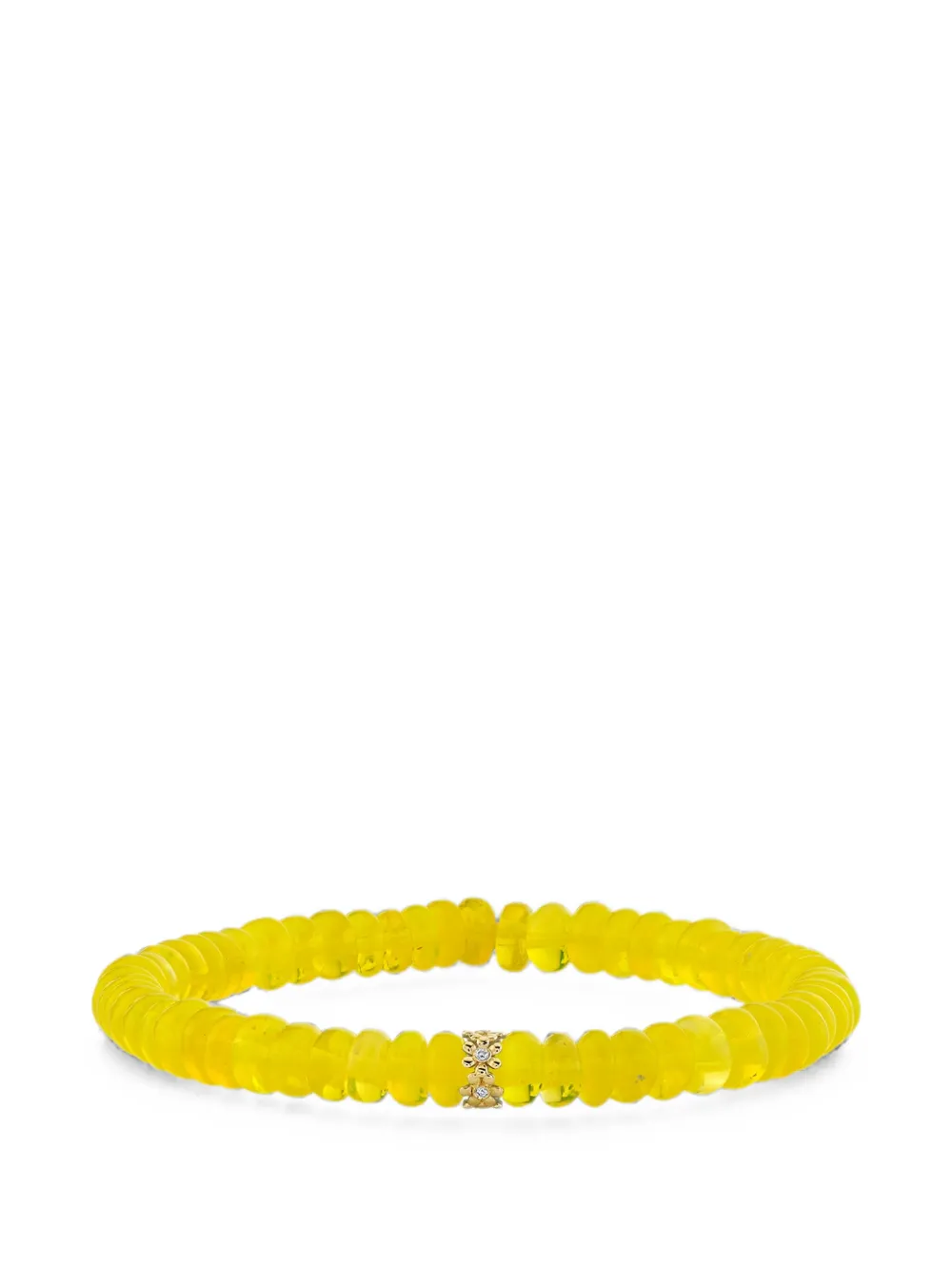 Sydney Evan Tiny Daisy Rondelle Armband mit Opal und Diamanten - Gelb