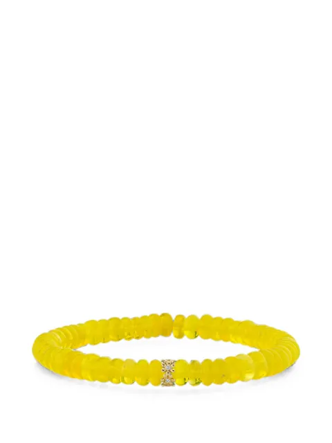Sydney Evan opal and diamond tiny daisy rondelle bracelet