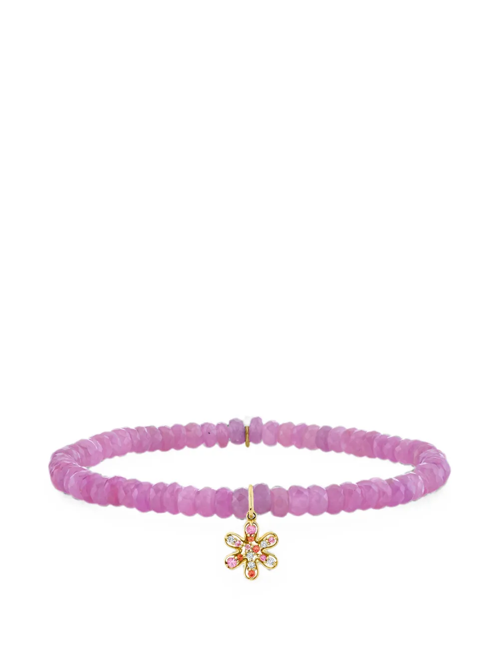 Sydney Evan Kleines Daisy Armband mit Saphir und Diamanten - Gold
