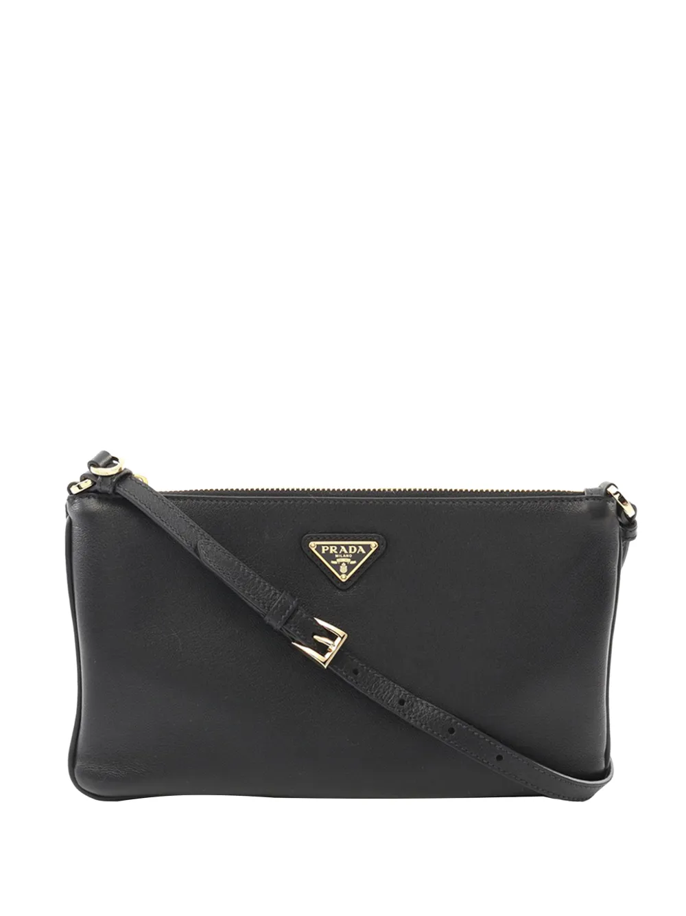 Prada Pre-Owned 2013-2026 Leather crossbody bag - Nero