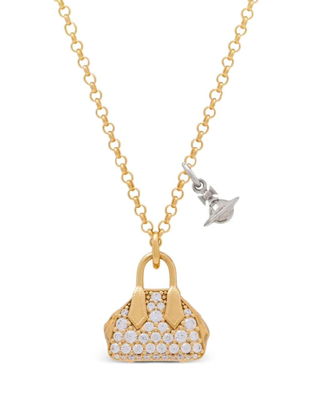 Vivienne Westwood Yasmine crystal-embellished pendant necklace - Oro
