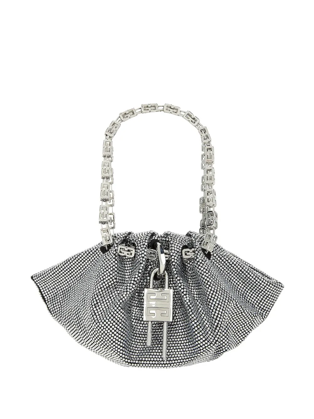 Givenchy mini Kenny crystal-embellished shoulder bag - Argento