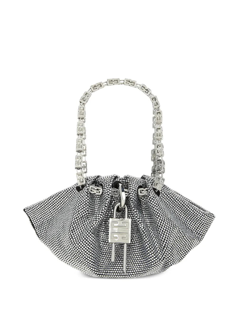 Givenchy mini Kenny crystal-embellished shoulder bag - Argento