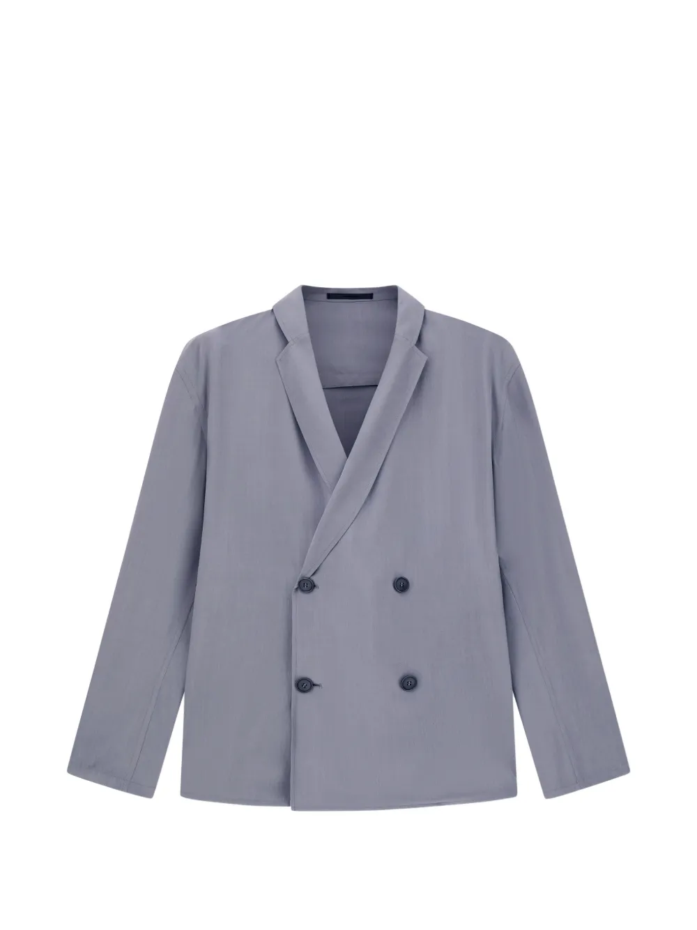 Giorgio Armani double-breasted notched-lapel blazer - Blu