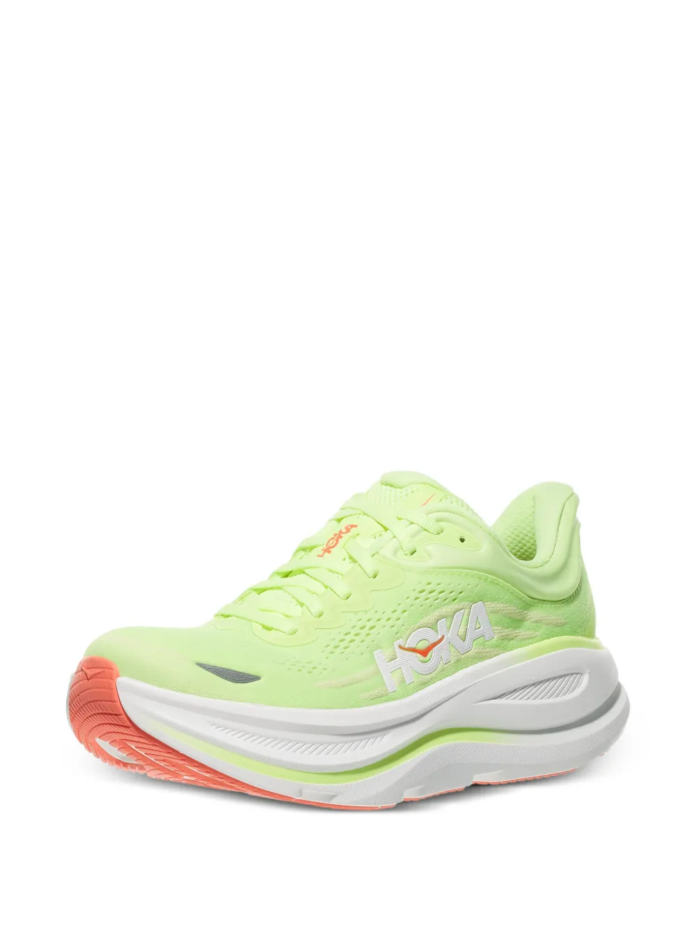 HOKA Bondi 9 mesh sneakers Groen