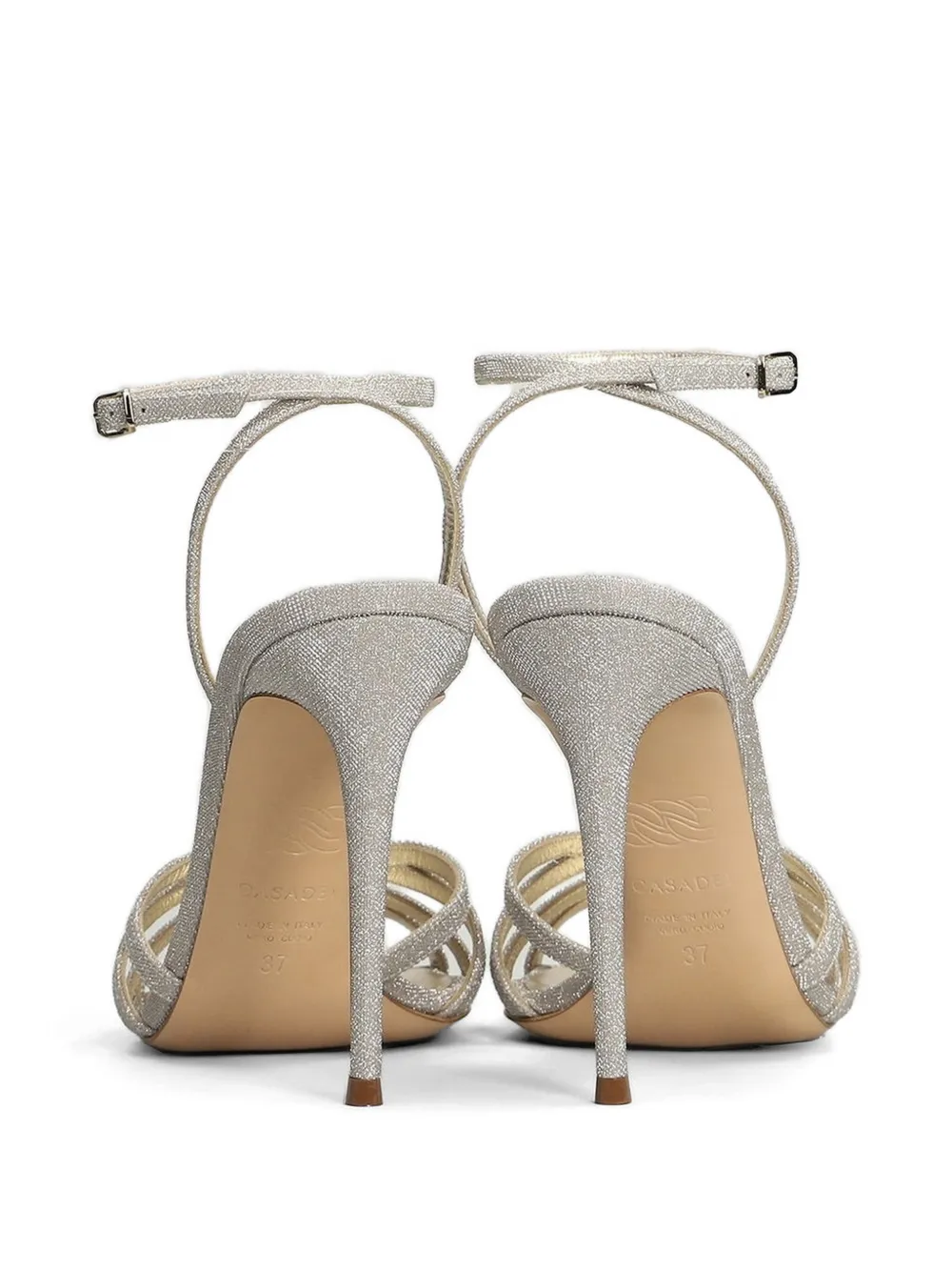 Casadei Julia Solar Eclipse sandals Zilver