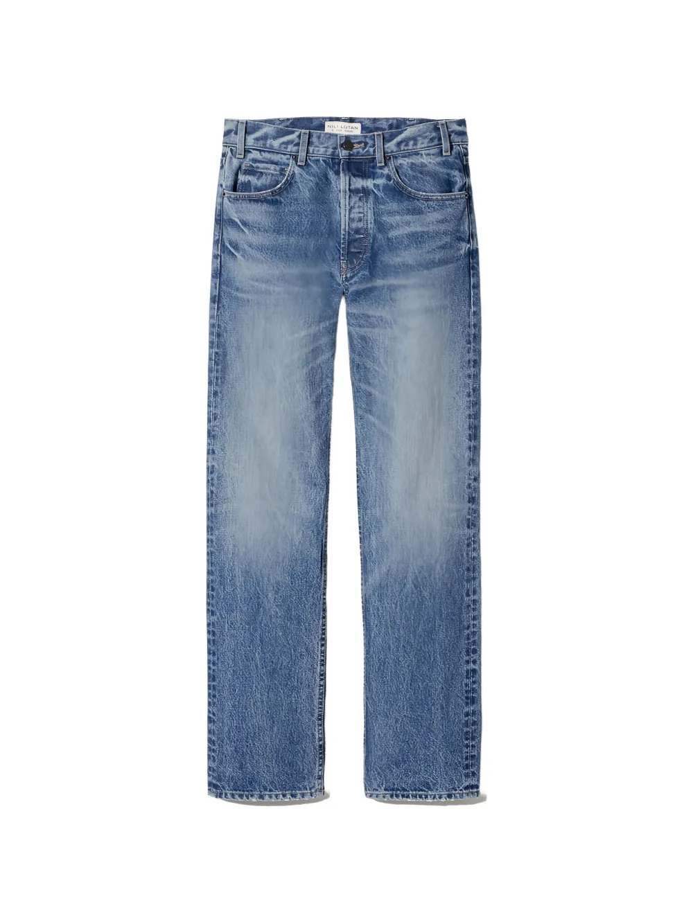 Nili Lotan Briana whiskering-effect jeans - Blu