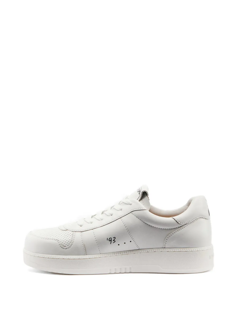 Patrizia Pepe Geperforeerde leren sneakers Wit