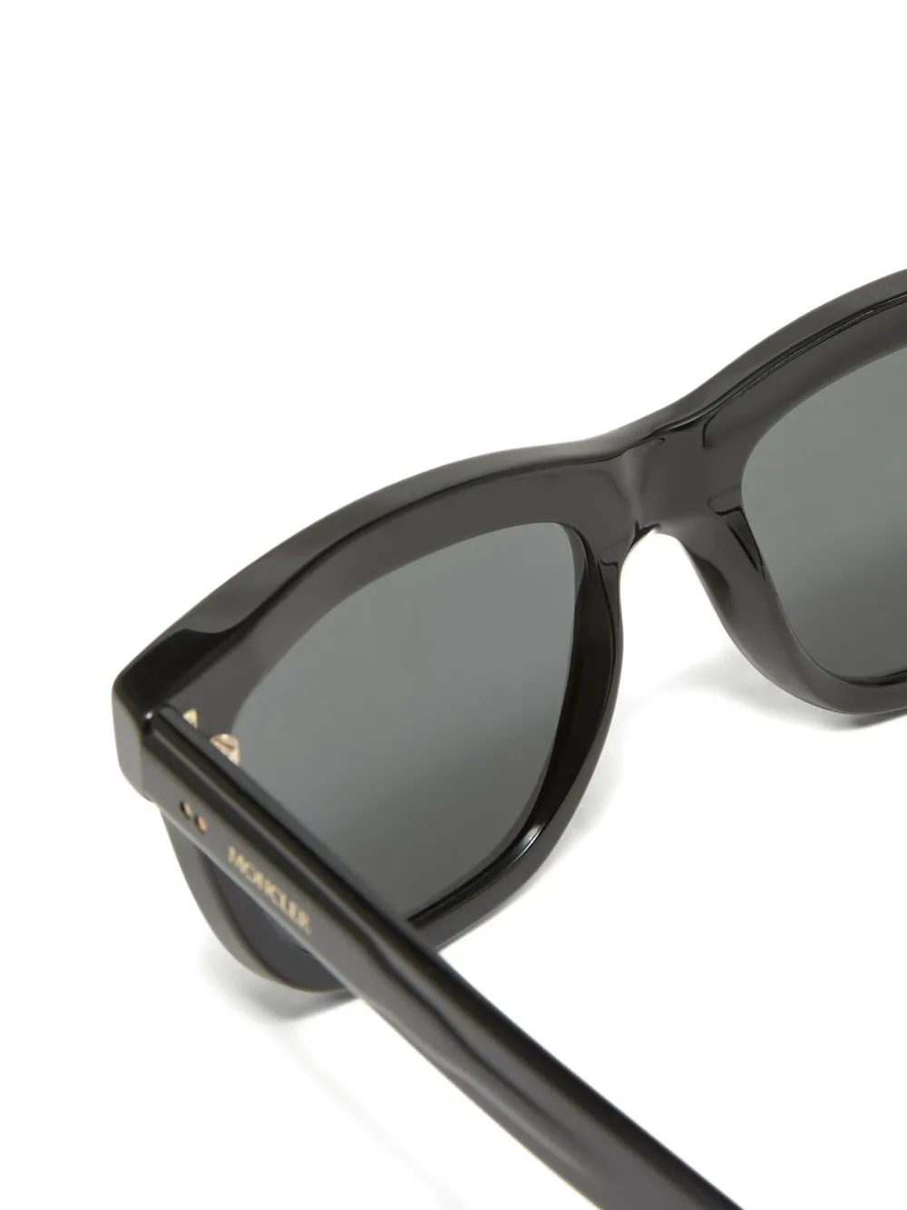 Moncler Eyewear Bronzz zonnebril met rechthoekig montuur Zwart
