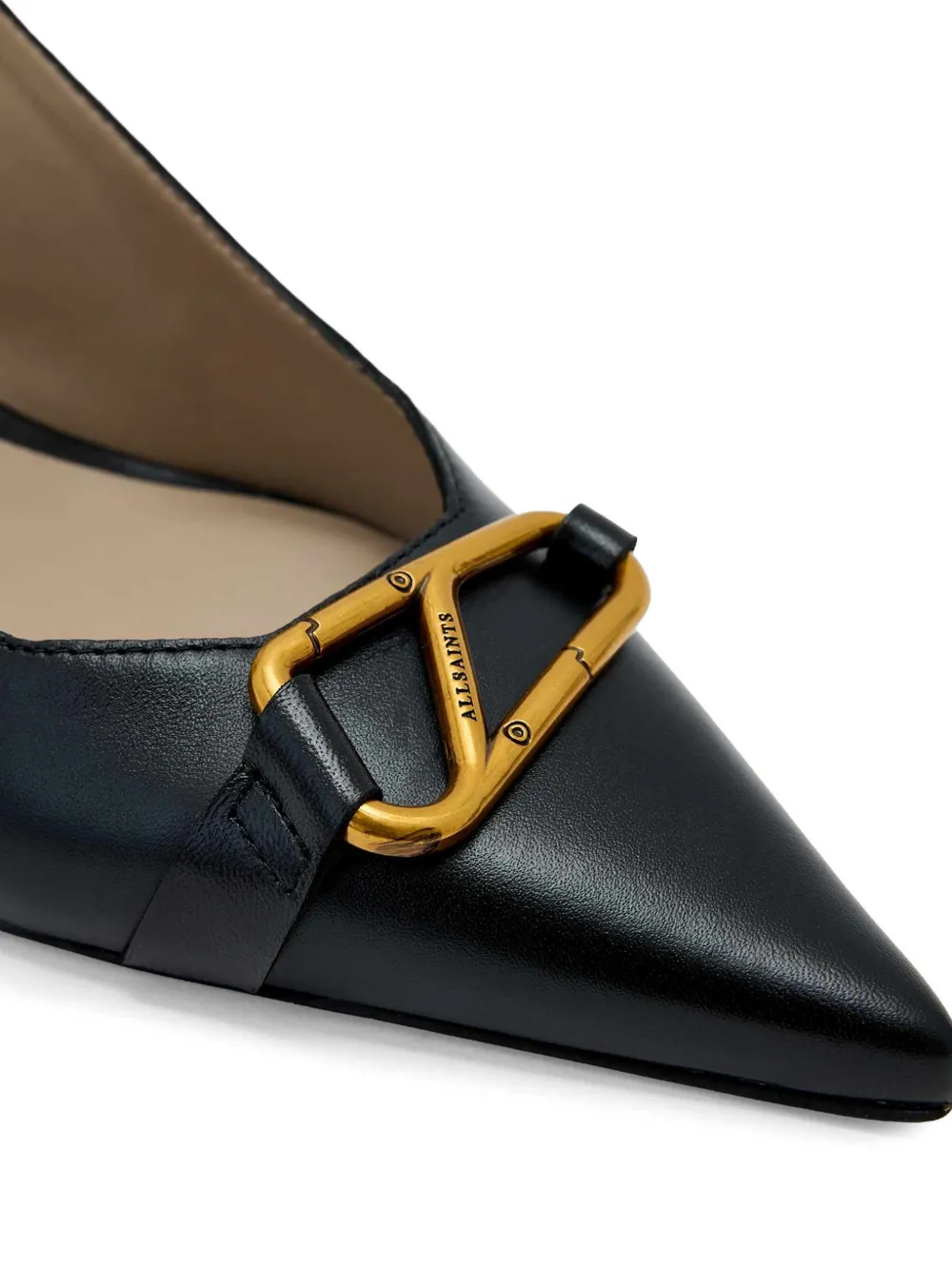 AllSaints Hera pumps met gespdetail Zwart