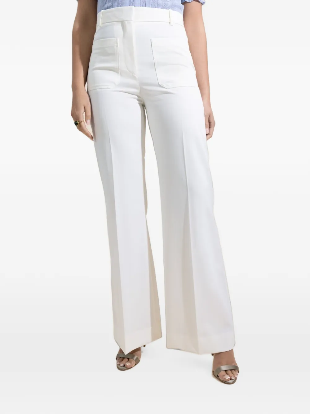 Victoria Beckham Alina wide-leg trousers - Toni neutri