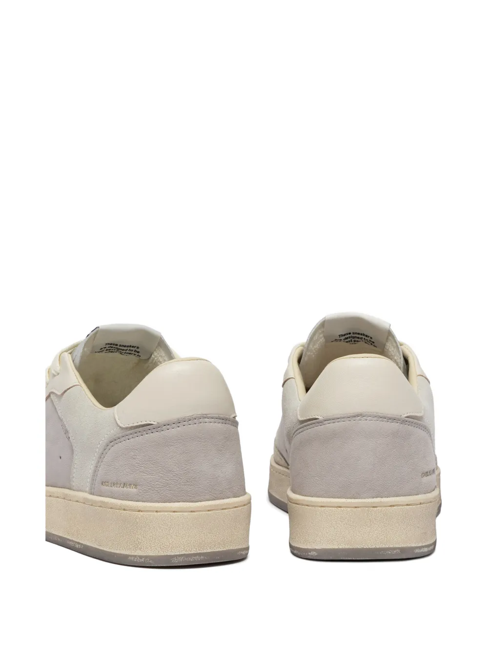 Crime London Chelsea panelled perforated sneakers Grijs
