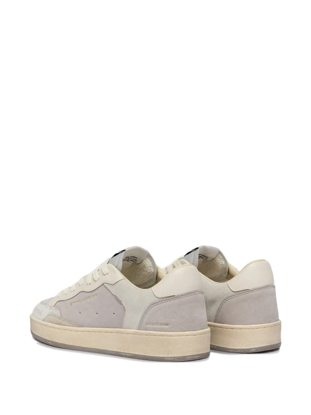 Crime London Chelsea panelled perforated sneakers Grijs