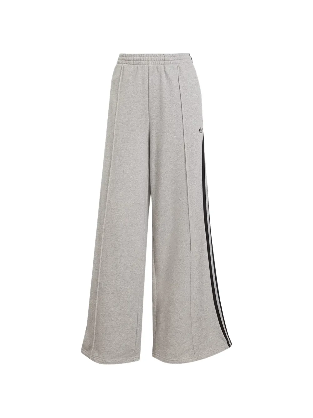 adidas three-stripe wide-leg track pants - Grigio