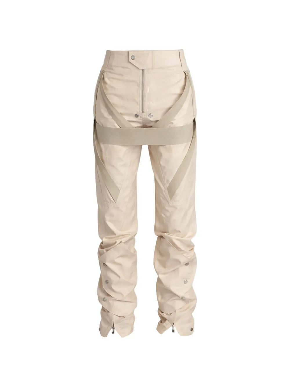 Rick Owens harness-detail press-stud trousers - Nude