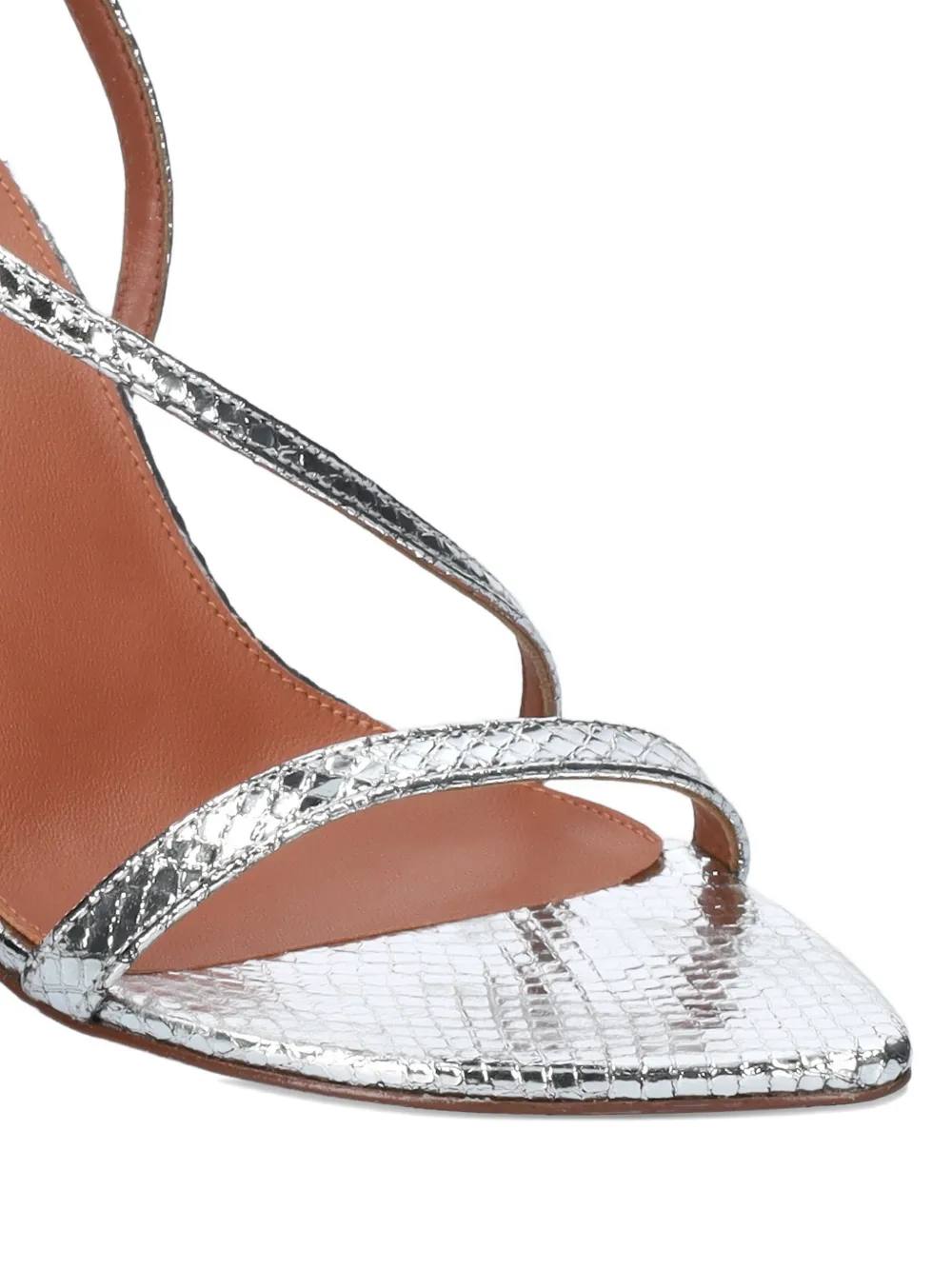 Lola Cruz Francesca metallic sandals Zilver