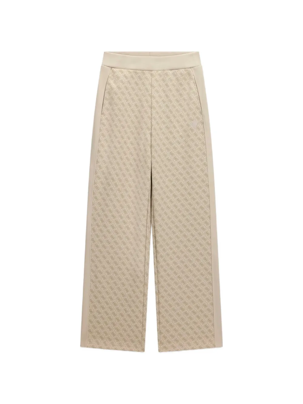 GUESS USA logo patterned trousers - Toni neutri